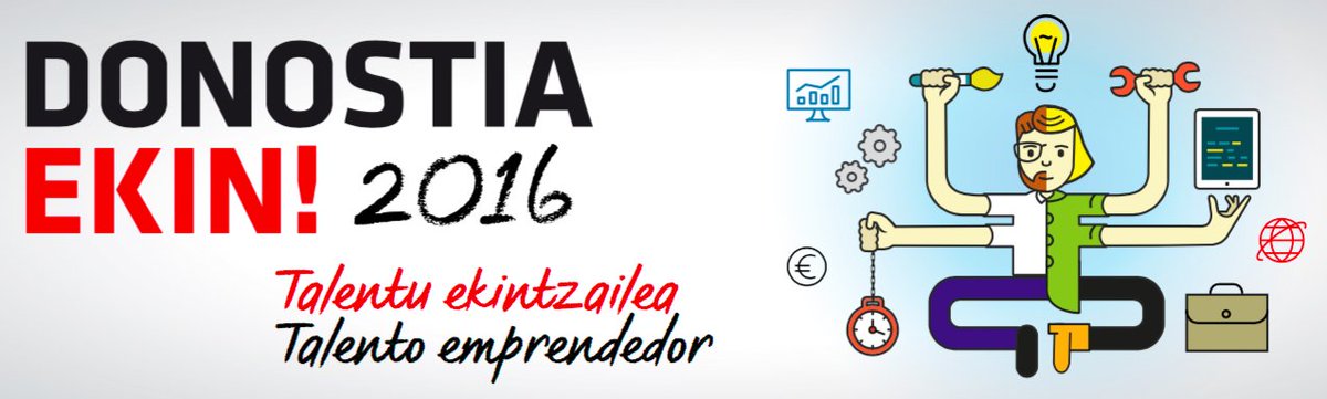 Ya puedes consultar el programa del #DonostiaEKIN del próximo 15/12. bit.ly/2hbSJee  #DonostiaUP! #talentoemprendedor