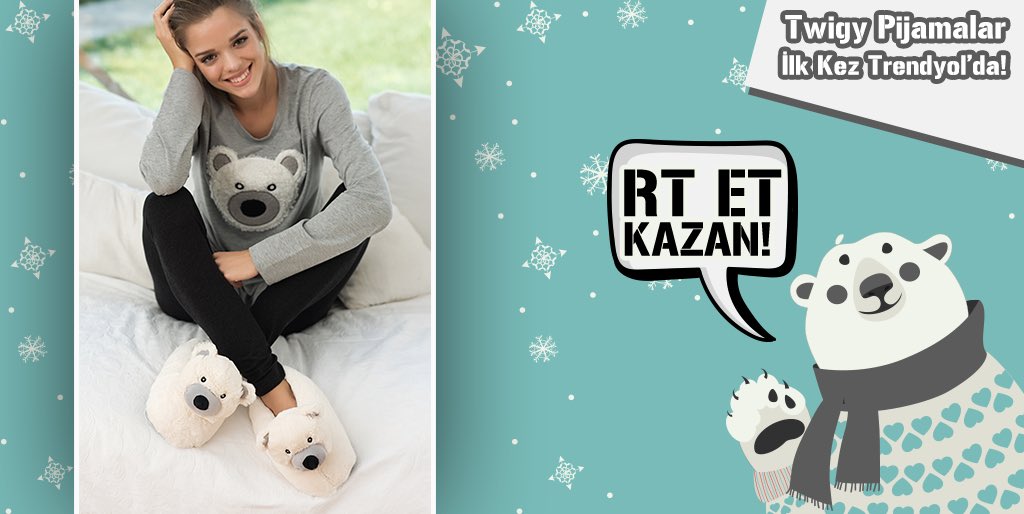 twigyistanbul's tweet photo. Merakla beklenen Twigy pijamalar Trendyol'da satışta! Şimdi RT eden 1 kişi kazanıyor! 😍🎁🎉#PijamaTerlikTwigyde #Twigyistanbul https://t.co/GVUqy1jJTA