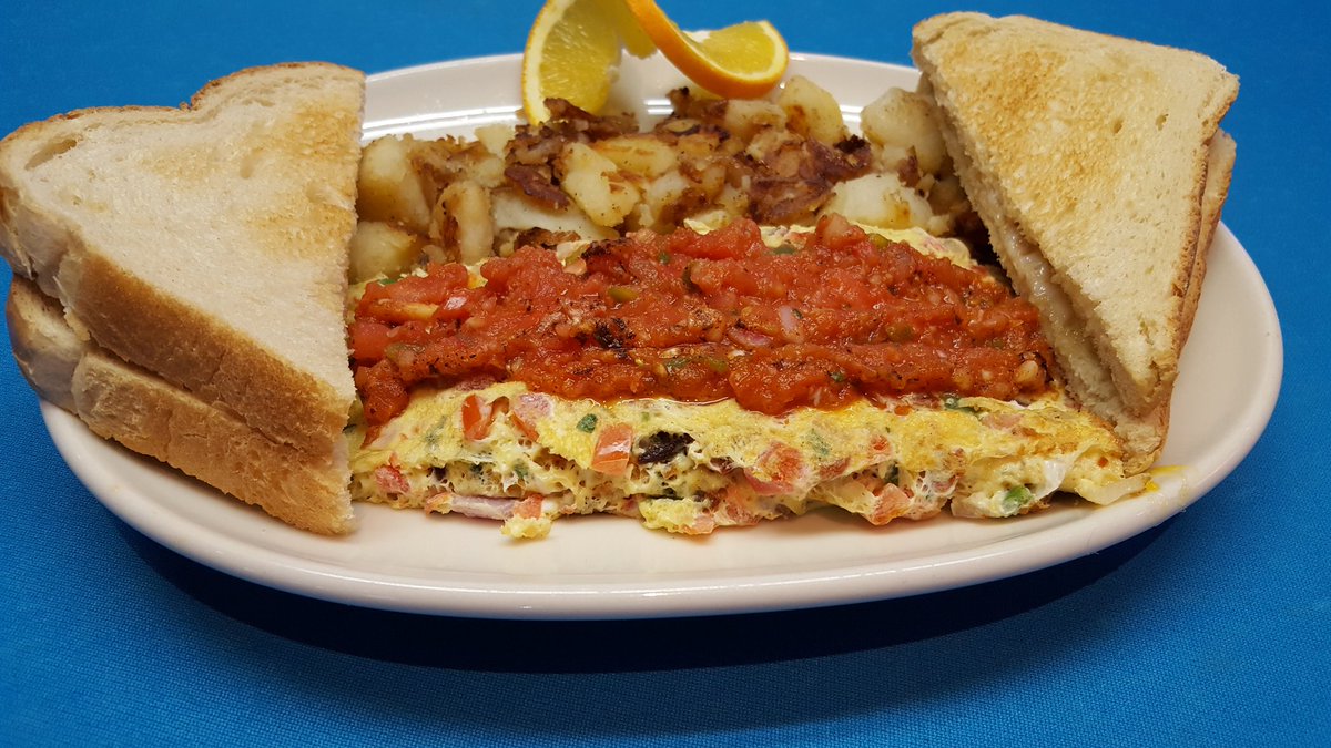trainbarcary's tweet photo. Friday Breakfast! Any omlette and a mimosa for $10.99! https://t.co/tQmlPyLl9q
