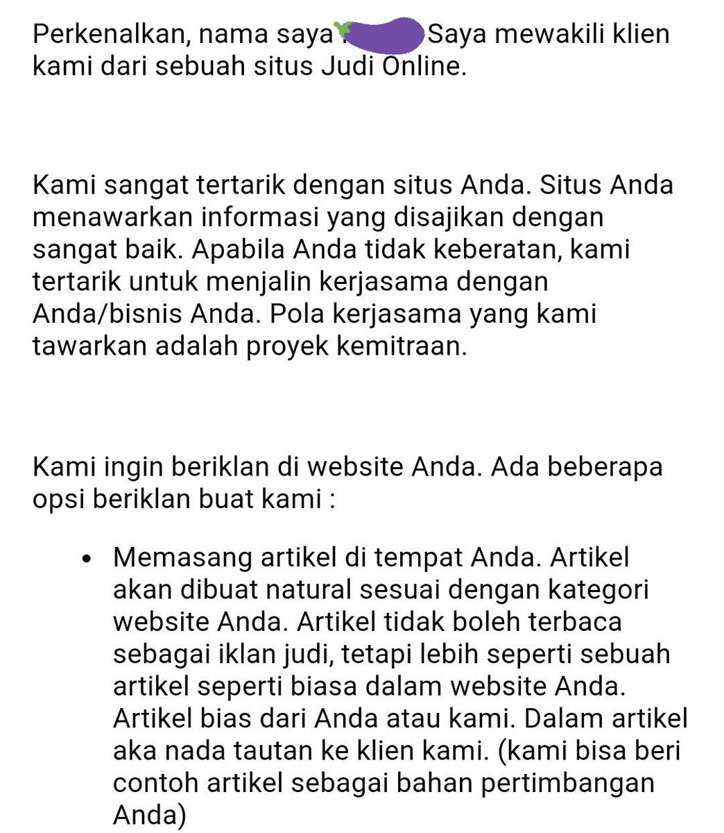 ridoarbain's tweet photo. Para bloger bersatu menolak tawaran job review dari situs judi online. Tenggelamkan! #BloggerRewind2016 https://t.co/zrdCken3Gz