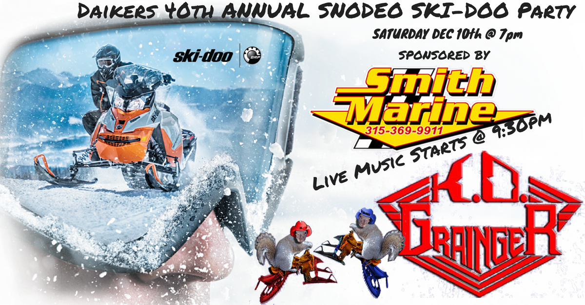 DaikersOF's tweet photo. #SNODEO Is Here! #Daikers Has The Best Party #OldForge Has To Offer Hosted by #SmithMarine Sat Dec 10 https://t.co/54UR3S9NFh https://t.co/9OAMsDnaav