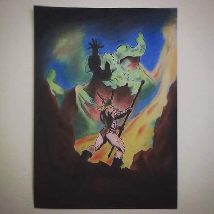 cadalberto23's tweet photo. #art #fantasyart #pastel #conteaparis #miteintes #warrior #drawing #frazeta @conteaparis https://t.co/mJ5JwoYpX0