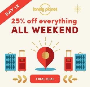 JetSetWillyTT's tweet image. Lonely Planet travel books 25% everything all weekend.

tidd.ly/bbc15519

#travel #weekendwanderlust