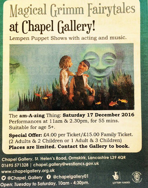 Nice advert in local papers <a href="/champnews/">Champion Newspaper</a> @Chapel_Gallery @LempenTheatre 👍