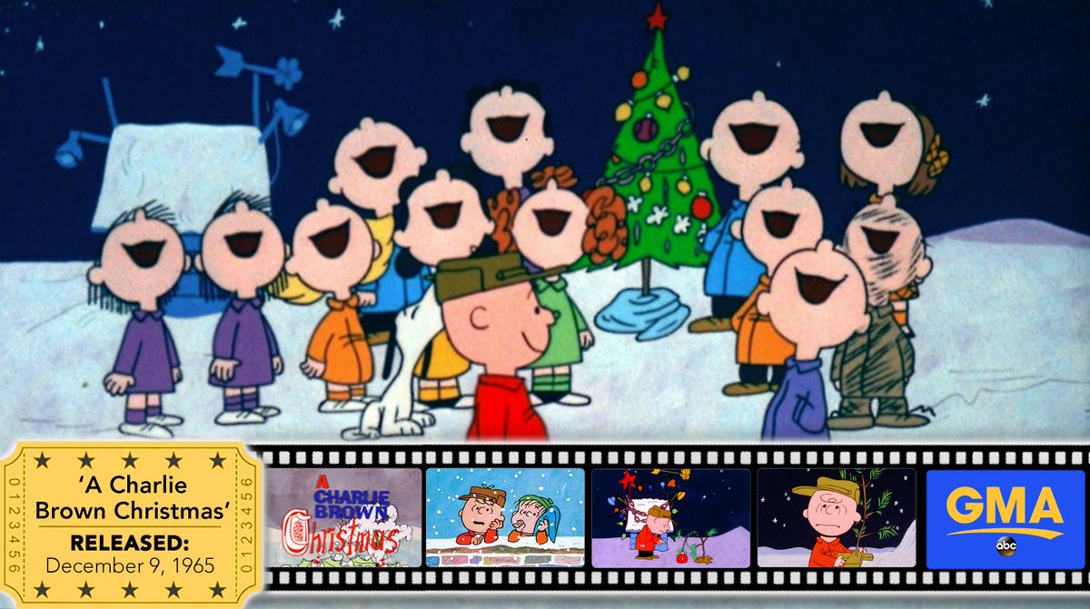 GMA's tweet photo. 'A Charlie Brown Christmas' premiered on this day 51 years ago!

Cc: @Snoopy https://t.co/VfL2Vi0xvd