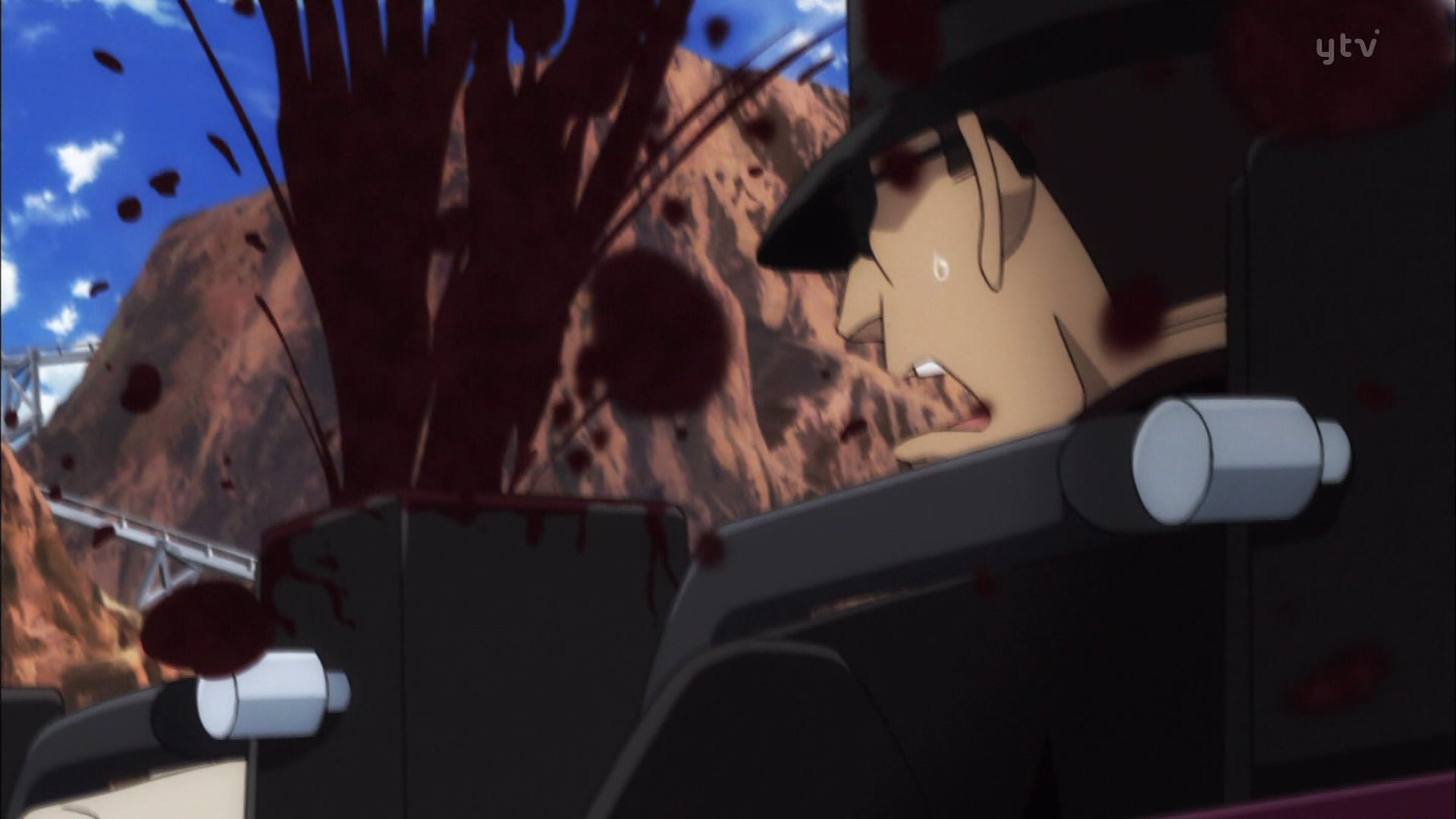 こりあ ジェットコースター殺人事件の 首から噴き出す血 の表現の比較 左 原作 右上 アニメ第一話 右下 名探偵コナンエピソードone T Co Tdouywbdln Twitter