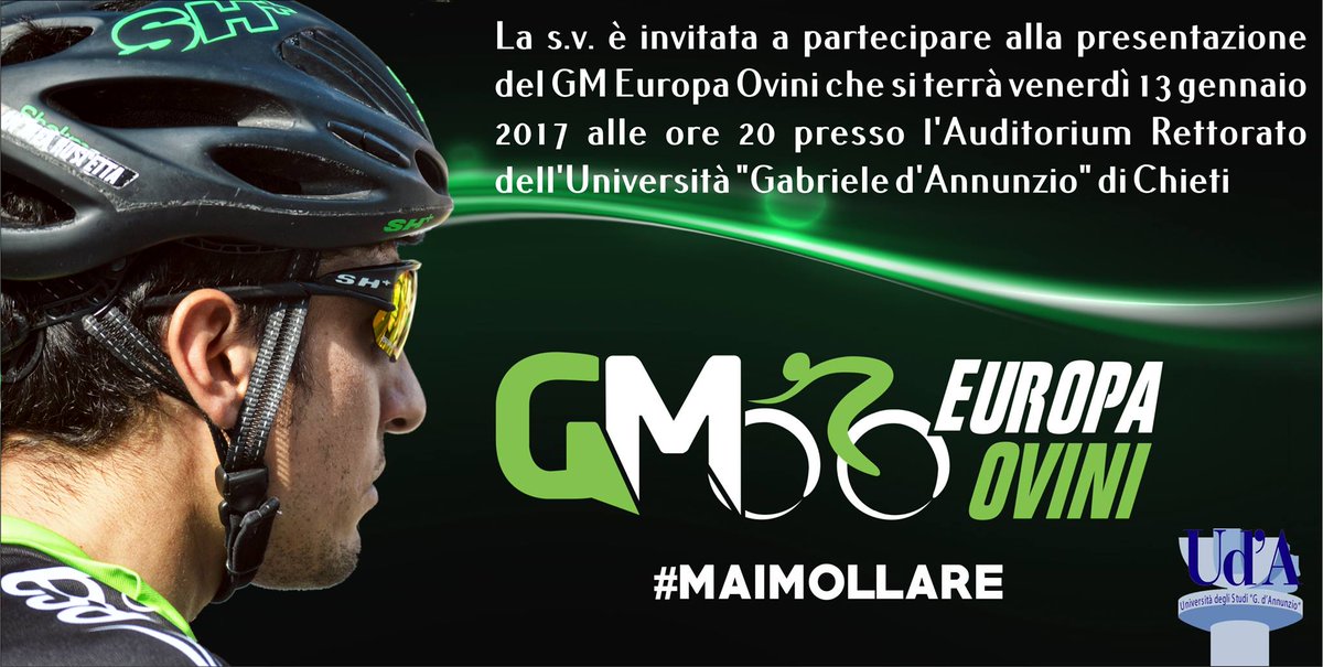 GM_EuropaOvini's tweet photo. Siete pronti? Il 13 gennaio ci sarà la presentazione del nuovo team #blackandgreen 2017! Leggi tutti i dettagli: https://t.co/whSDgzy2ao https://t.co/jbA3bzd4E5