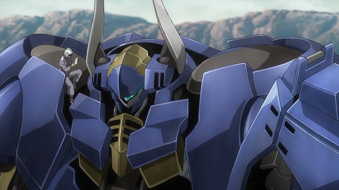 機体色は青 新型ms ヘルムヴィーゲ リンカー 鉄血のオルフェンズ 第36話先行カットにて公開 こーのーどちゃかてきんl 立体版