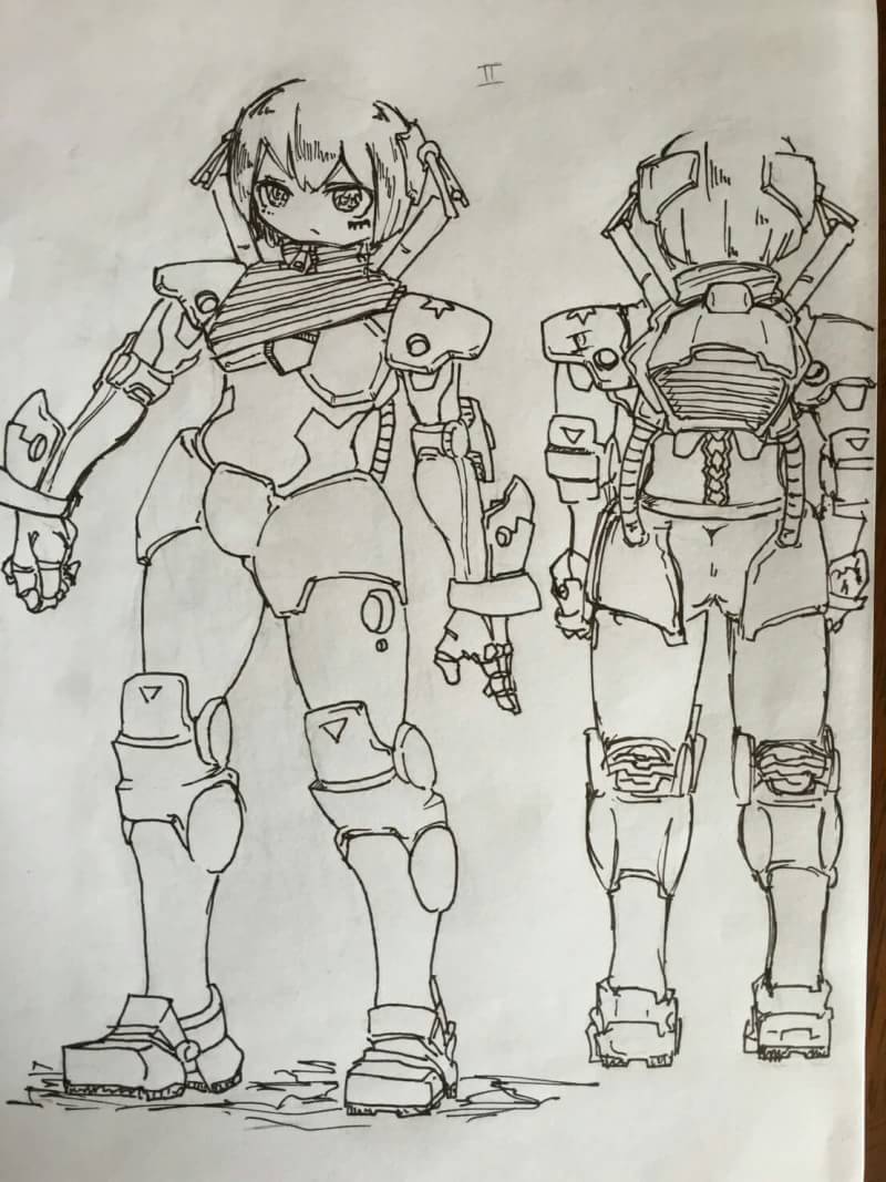 昔作ってたロボ娘 