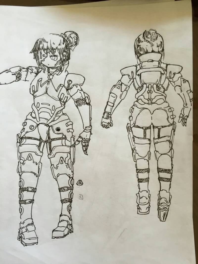 昔作ってたロボ娘 