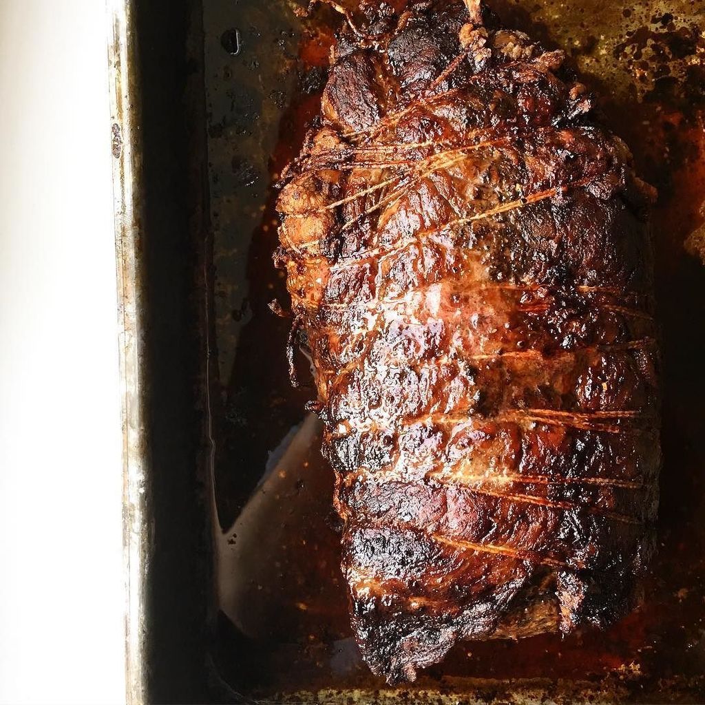 Seriously juicy roast beef all set for a festive post-wedding buffet this weekend #cotswolds #catering #festive