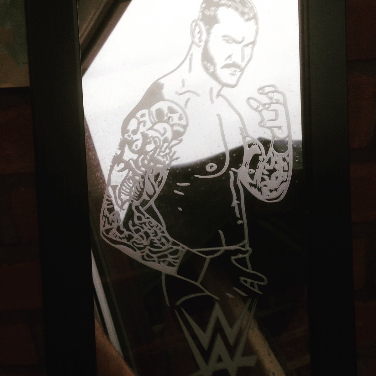 monkeydebris_c's tweet image. WWE Randy Orton mirror.