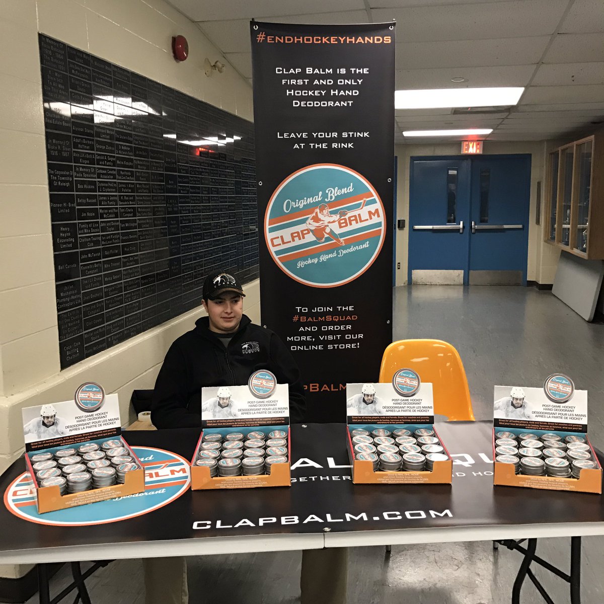 chathamproshop's tweet photo. Come see us at Thames Campus Arena we are set up with #clapbalm for the 15th annual @chatham_ss tournament #nomoresmellyhands #getsome https://t.co/Y8vtmreOrp