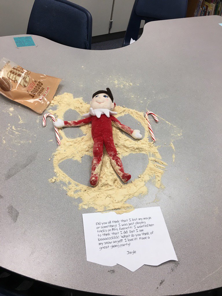 barb_everett's tweet image. Ugh!  I thought he lost his magic! #notsolucky #elfproblems #walelm