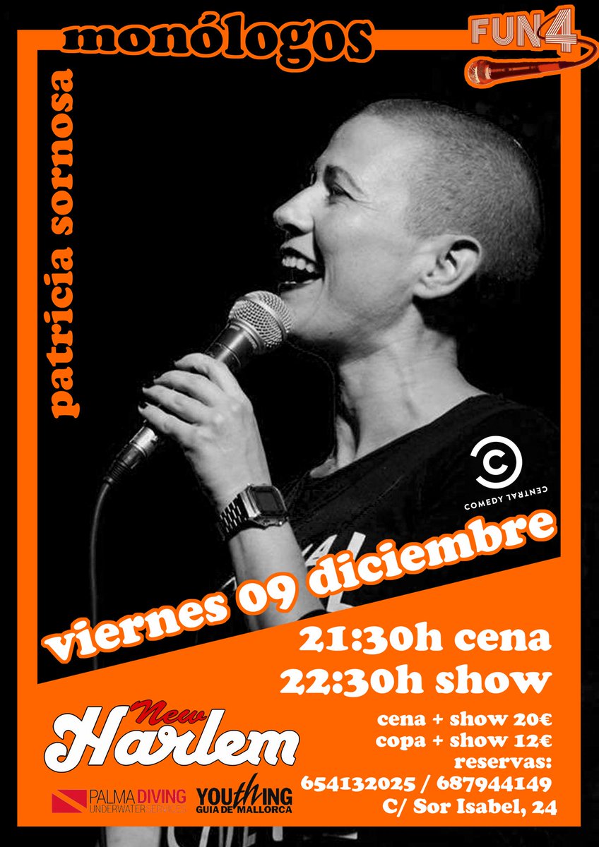 Fun4Valencia's tweet image. Último aviso!

Patricia Sornosa nos visita hoy en la sala New Harlem de Mallorca! Yo de ti, no me lo perdería

@Youthing_es @sala_newharlem