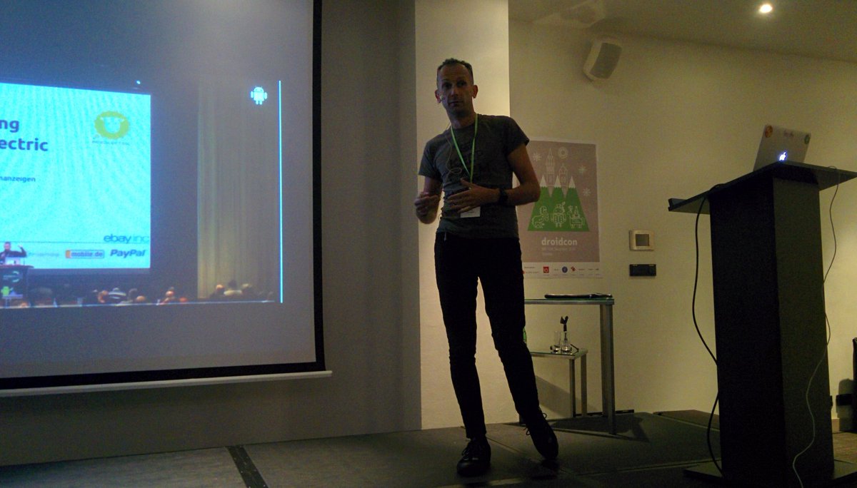 pjakubczyk's tweet image. Testing without Robolectric? How so? @PreusslerBerlin knows! #droidconPL2016