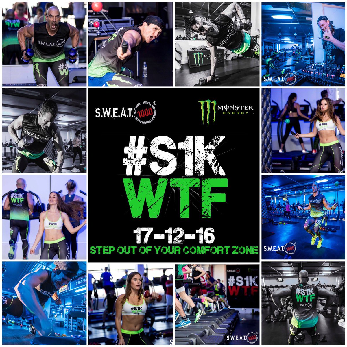 Get ready...
#S1KWTF is coming!
17-12-16
<a href="/SWEAT1000/">S.W.E.A.T. 1000</a> Sea Point 
Classes at 7:00am, 8:15am &amp; 9:30am 
STEP OUT OF YOUR COMFORT ZONE!
#SWEAT1000
