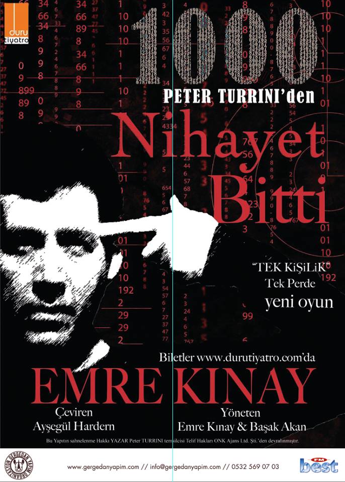 nerdenezamancom's tweet image. Elini ısıtan her dokunuş bir suç... Emre Kınay'ın tek kişilik oyunu "Nihayet Bitti", 21 Aralık akşamı saat 20.00'de Kadıköy Duru Tiyatro'da.