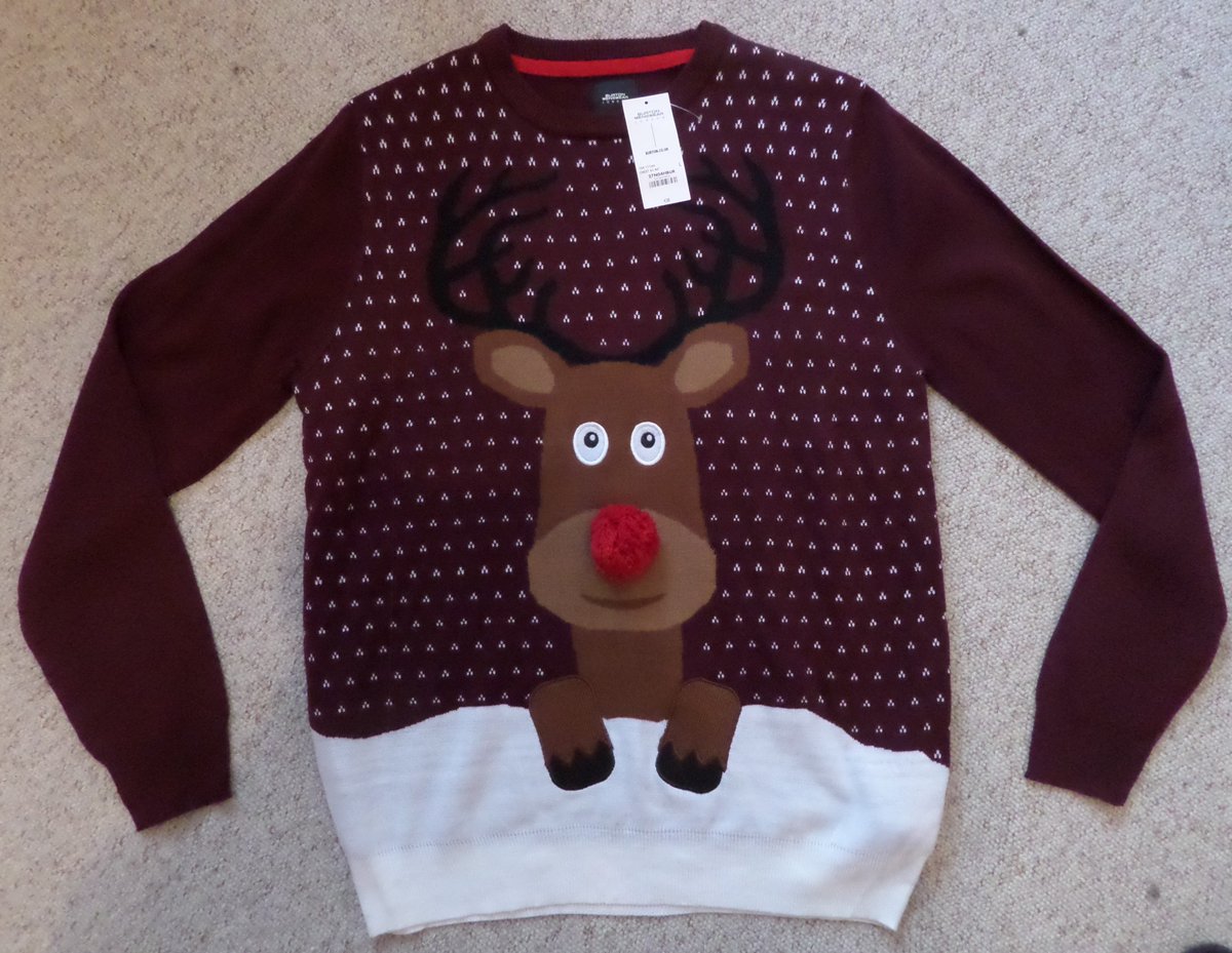 ReviveShop's tweet image. We love the #reindeer on this #christmas jumper...! View it at revivecharityshop.co.uk