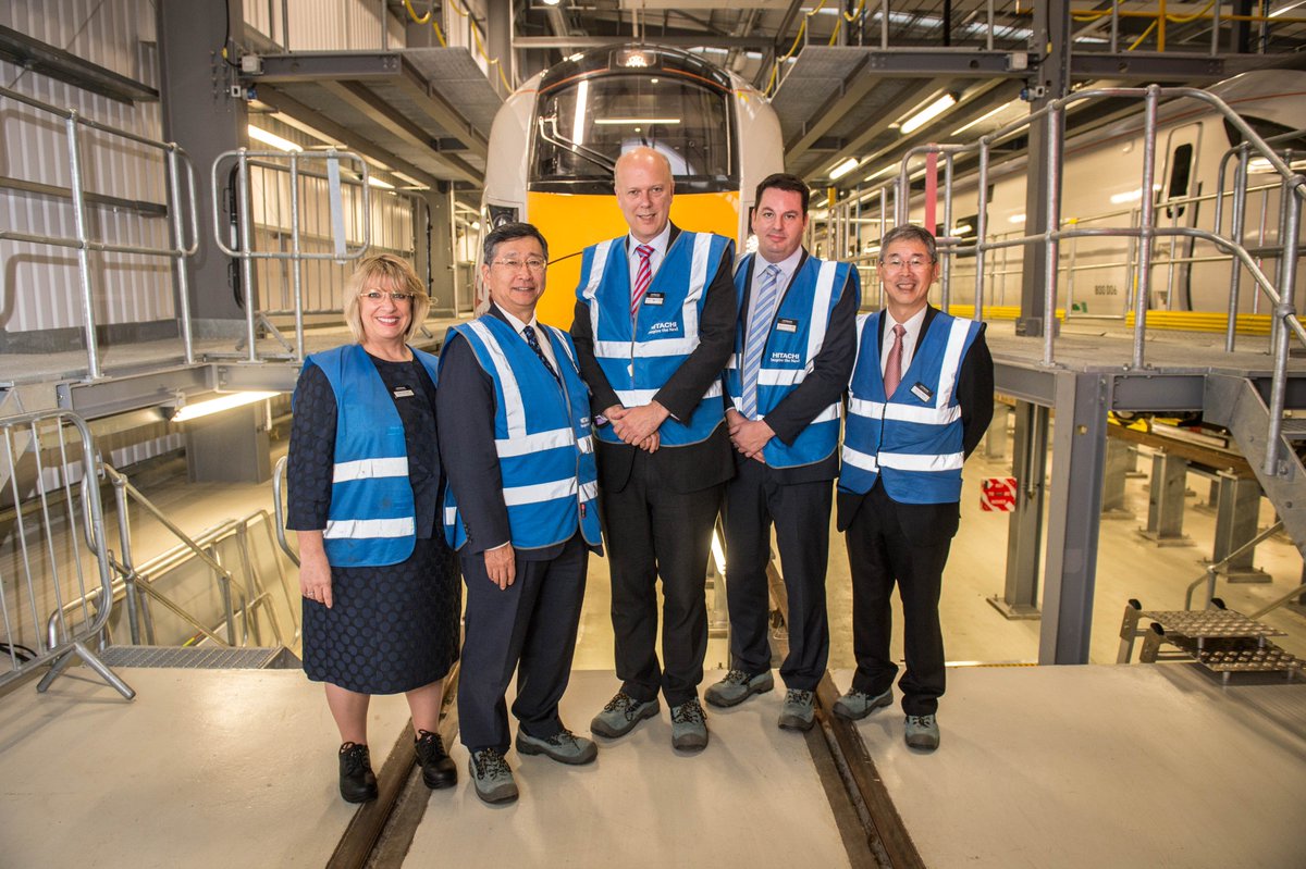 HitachiRailENG's tweet photo. A great day in the North East unveiling our first UK built train. Here are some highlights #BuiltinNorthEast https://t.co/vzLHG7tqRm
