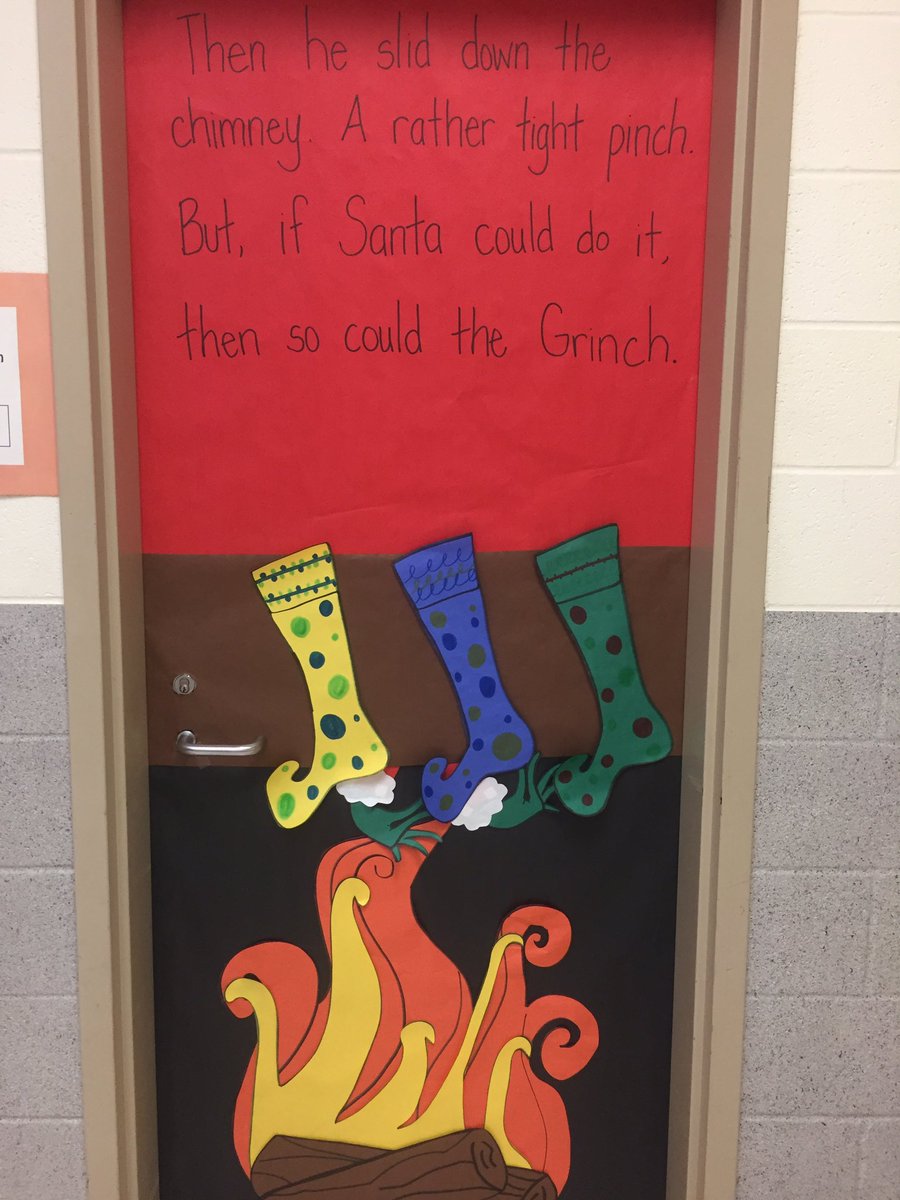 PWMrsD's tweet photo. Parkway Door Decorating Contest! Part 3 #acspresents #whoville  @PWMrsHeutsche @PWMrsG @GroveMrs @AllianceCSD https://t.co/pR6S4F0y12
