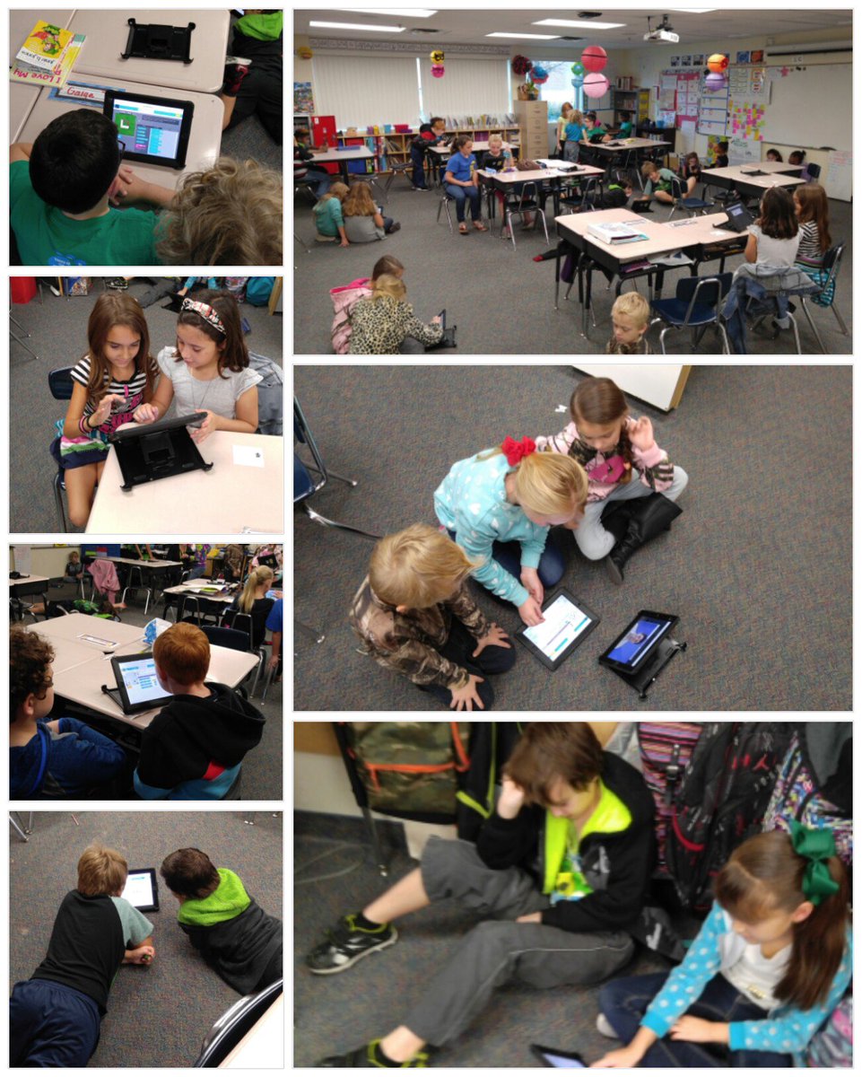 ChristinaCates9's tweet photo. Hour of Code with Mrs. Herndon's class. #makelearningfun #bearcubsroar @CRPSbearcubs https://t.co/tUCZKayQXP