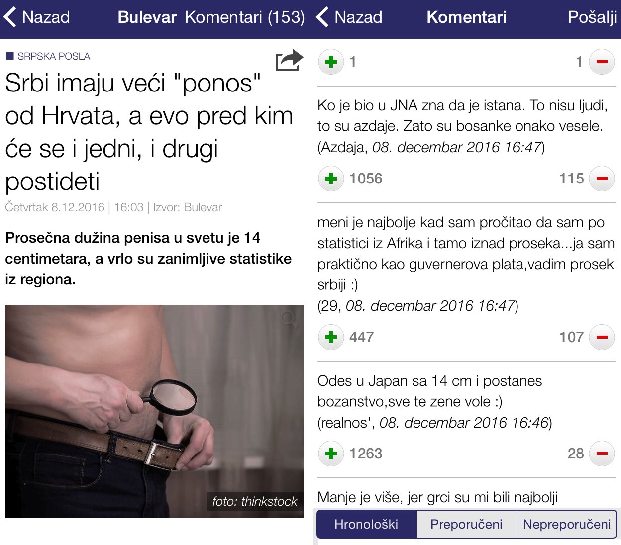 富永正明 Masaaki Tominaga Masaaki Tominaga セルビア記事 旧ユーゴの男性器の平均的長さ 14 87cmのセルビア人は14 77cmのクロアチア人には自慢できるが15 65cmで欧州2位のボスニア 人には敵わない コメント ユーゴ人民軍にいた奴は本当だとわかる