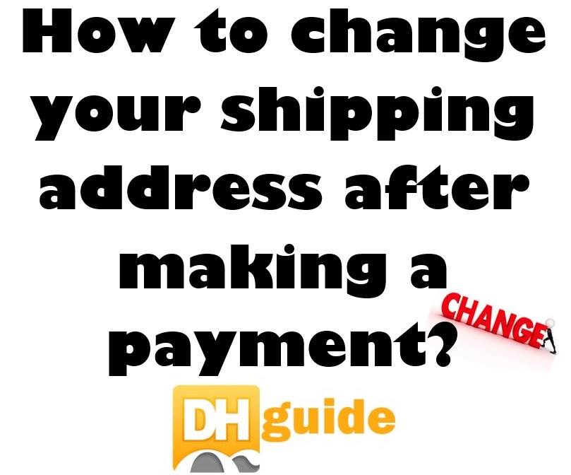 on Twitter "FAQ How to change the shipping address after
