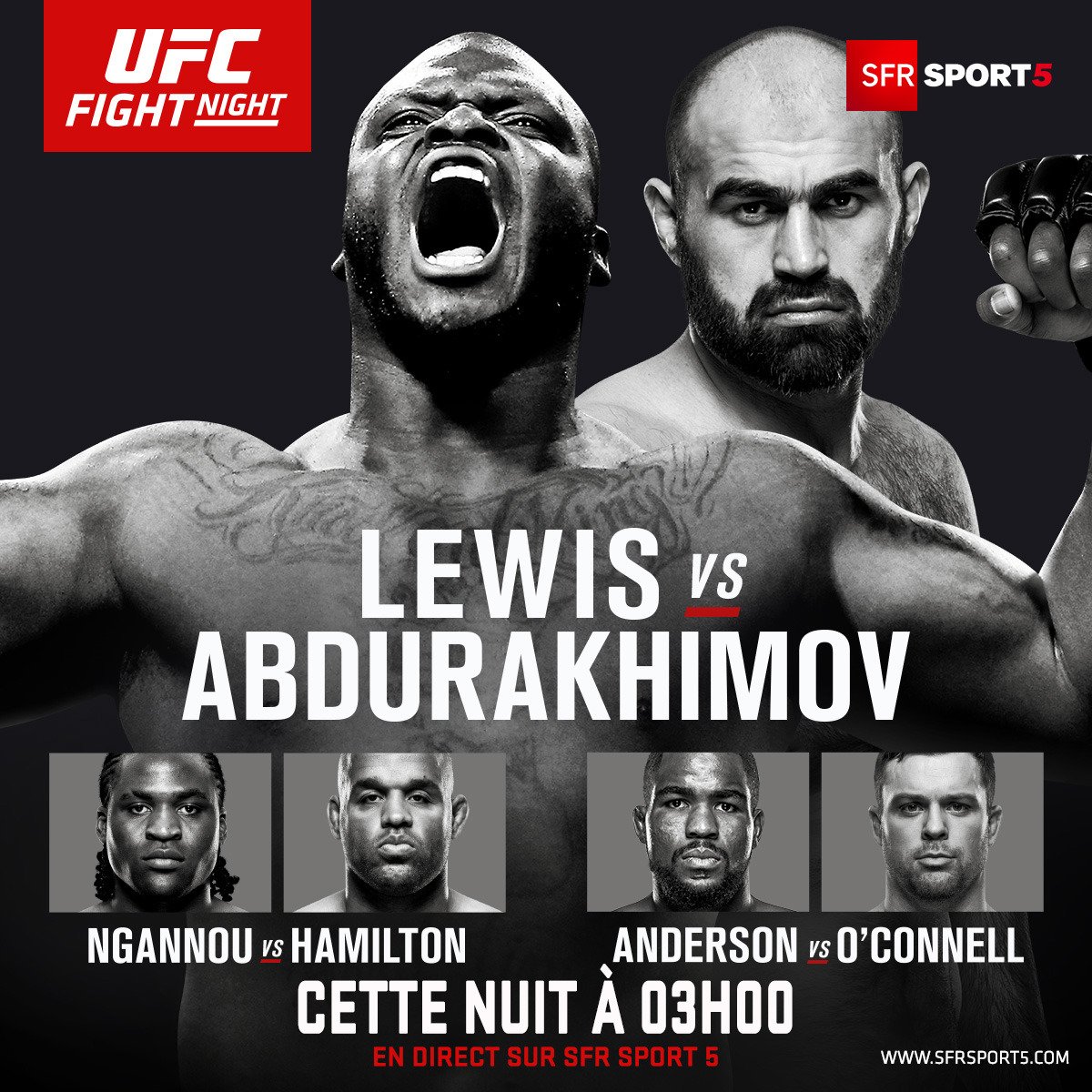 UFC_France's tweet photo. #AllezFrancis !! 
#UFCAlbany sera diffusé cette nuit, en direct à 3h, sur @SFR_Sport 5 ! https://t.co/3qMJSXgicn