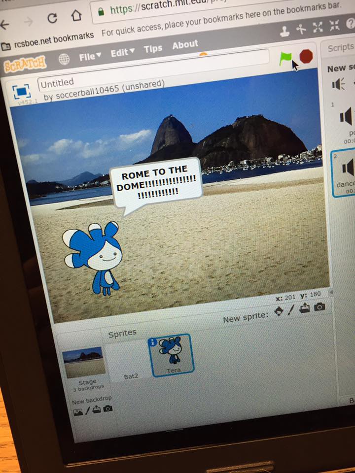 RCSWolvesPLN's tweet image. How Appropriate!! #RomeToTheDome and #HourofCode are both today! @RomeCitySchools #RCSHourofCode #TeachRCS #RCSWolvesPLN