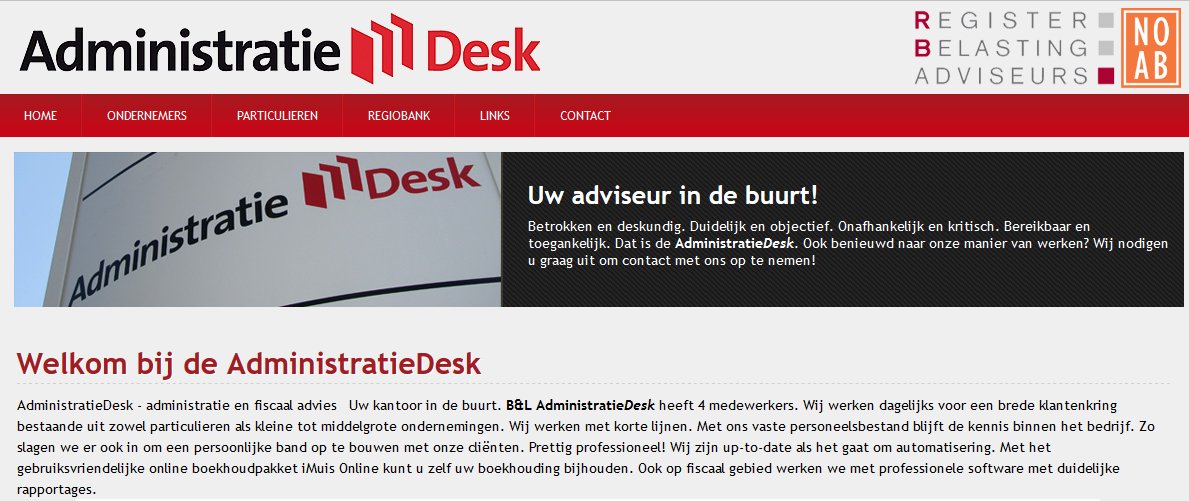 Ook bij <a href="/AdmiDesk/">AdmiDesk</a> kunt u terecht voor SBR Kredietrapportage en -aanvraag @SBR_Banken Goed werk van Marcel en collegae, kantoor met visie!