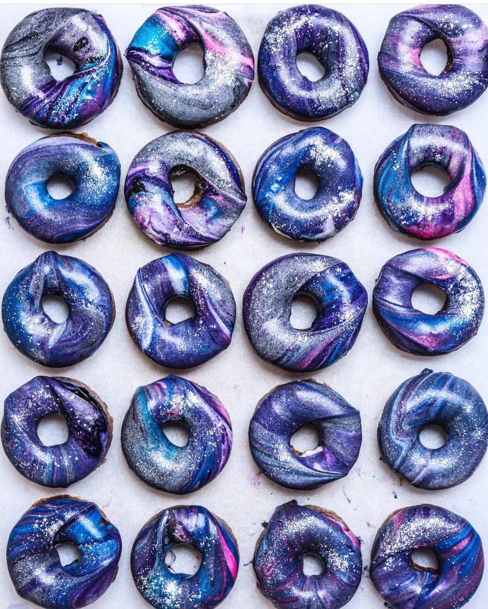Can we talk about these 🍩?! #unreal #galaxydonuts #nomnomnom #donuts #art #gimme #treatyoself #regram @sobeautifullyreal