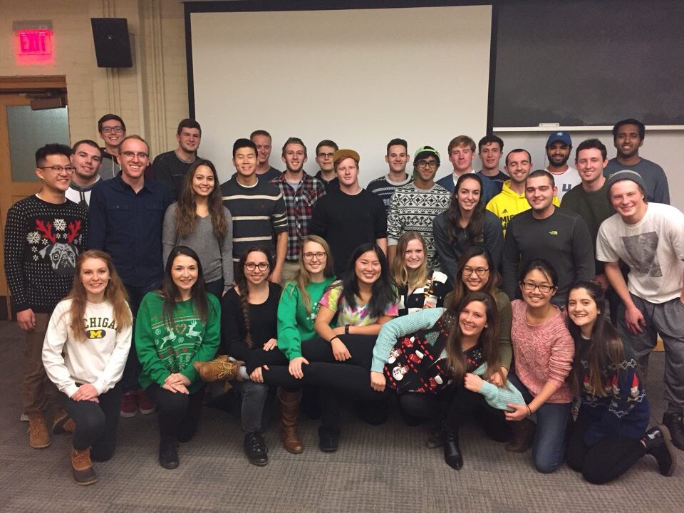 On Tuesday's, we wear ugly sweaters. #tb to our last meeting of the year on Tuesday