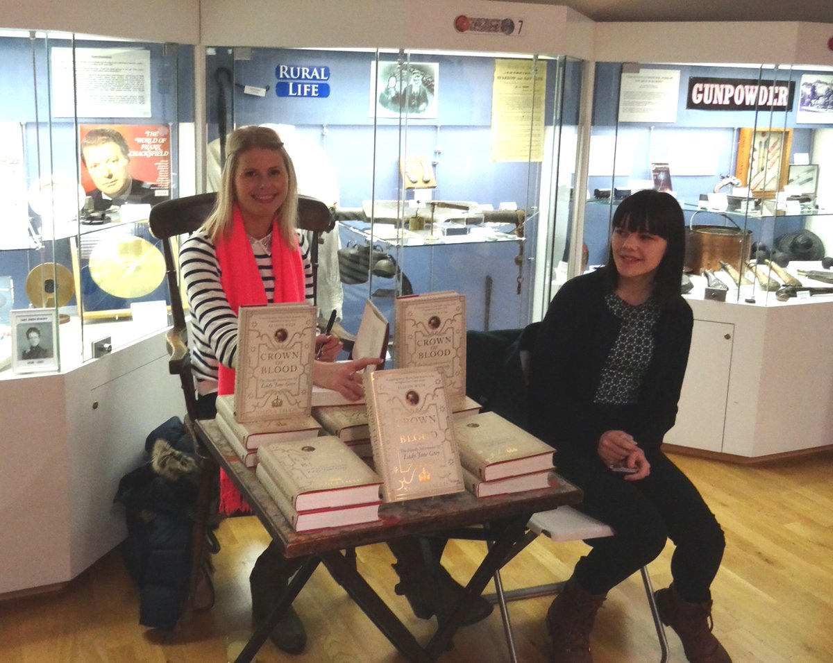 Special guest at the Museum during Battle Late Night Opening, was Nicola Tallis, signing her new book Crown of Blood, about Lady Jane Grey.