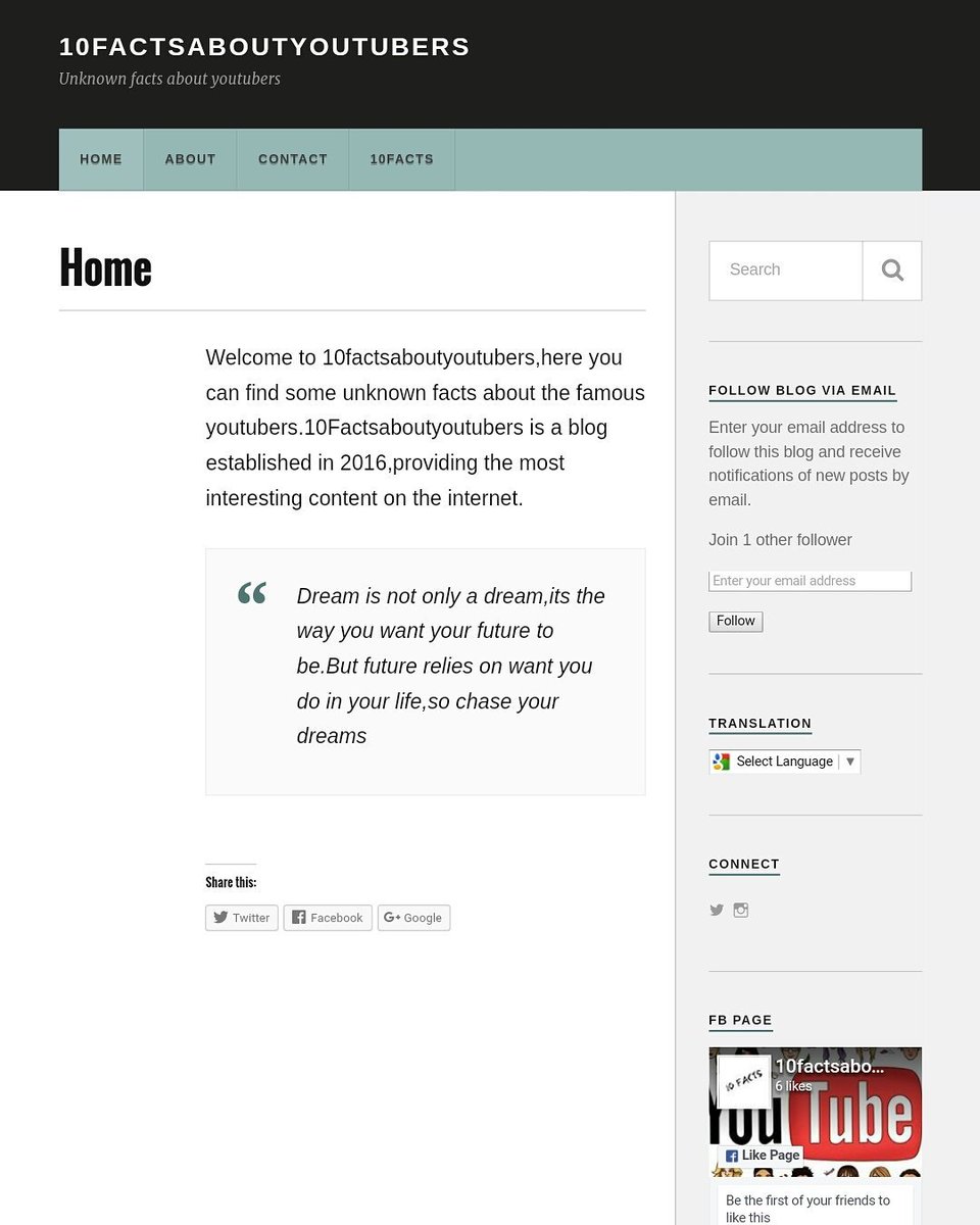 10Factsblog's tweet photo. New Theme,dont forget to check out.
#Blog #blogger #WordPress #Newtheme https://t.co/cgS7Q44BKx