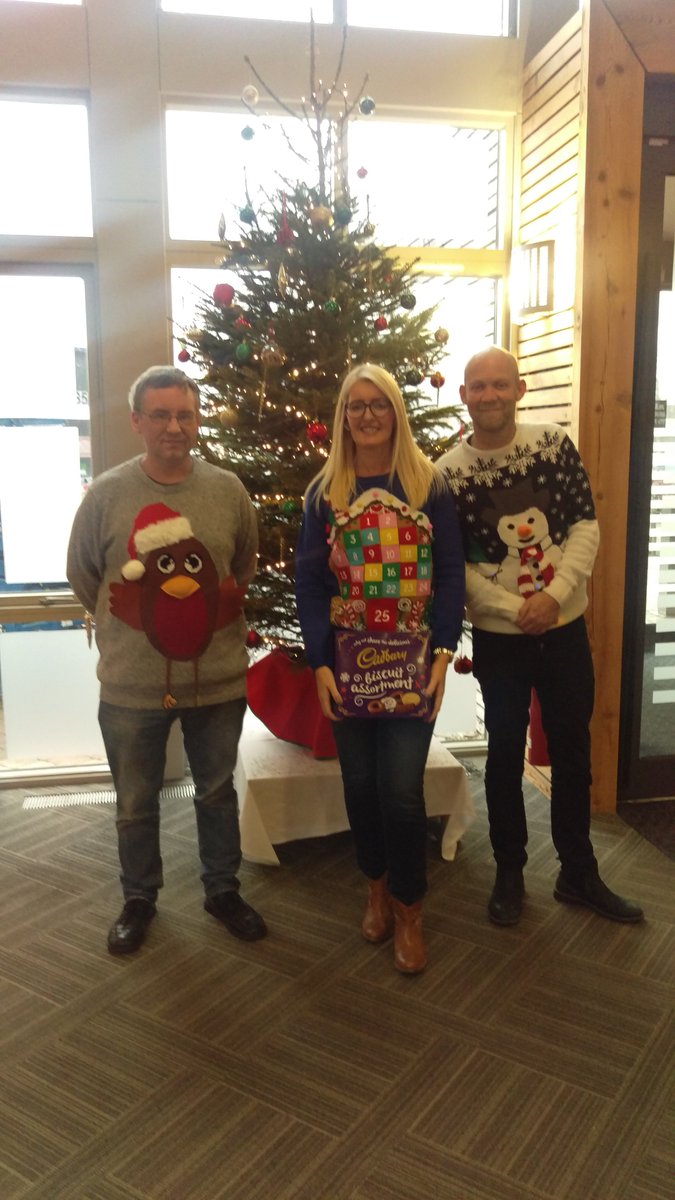 Rivergreen_Ctr's tweet photo. Christmas jumpers! The winner was Catherine of TGA for her Advent Calendar it looks amazing! #northeasthour #durhambusiness #festivities https://t.co/HYaO1dbdWm