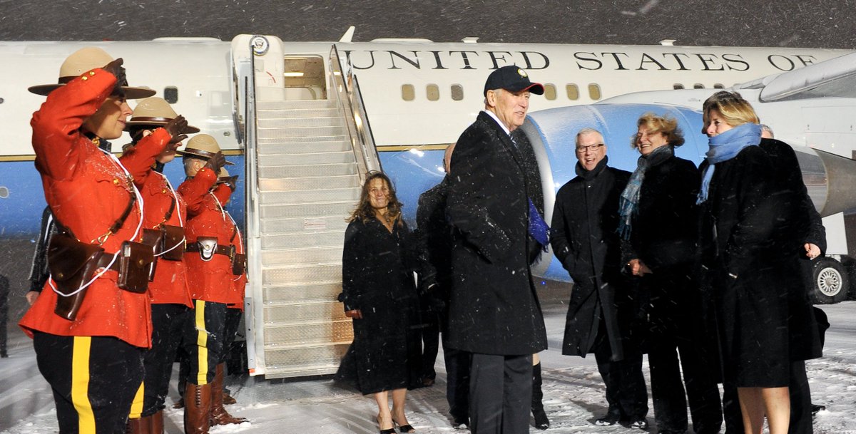 karenmccrimmon's tweet image. Braved the blizzard conditions and had the honour of welcoming @VP Biden last night. #VPVisit