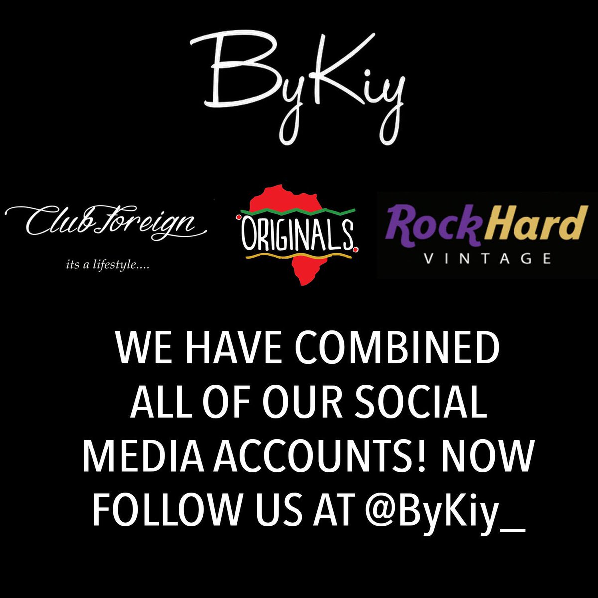 We Have Combined All Of Our Social Media Pages To Make It Easier For Our Followers To See Our New Releases &amp; Sales! Follow <a href="/ByKiy_/">ByKiy</a> On IG!