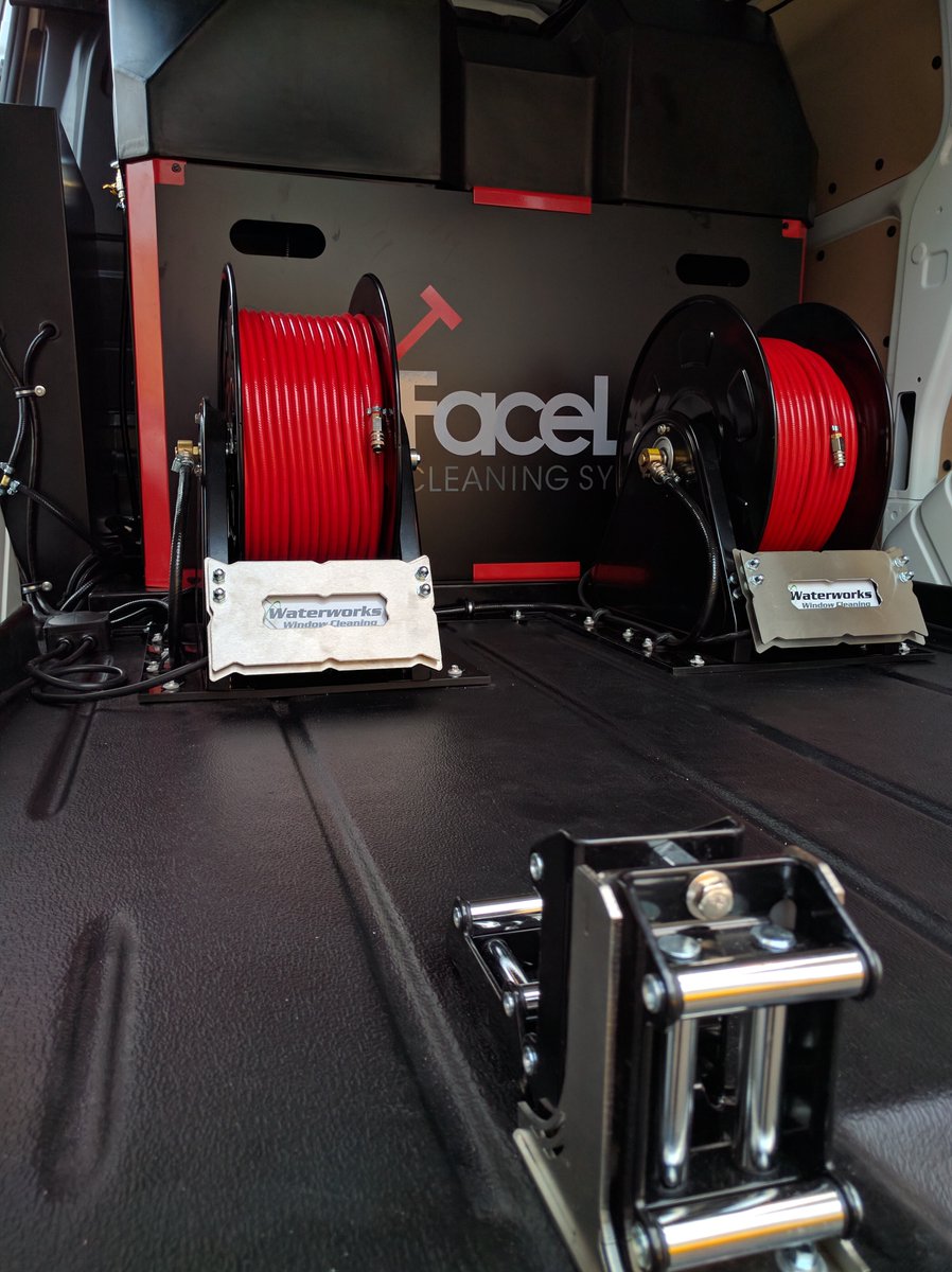 One of our Ultimate Two Man Setups, ready to be collected... How does it look? #facelift #vanmountedsystem #waterfed #windowcleaning