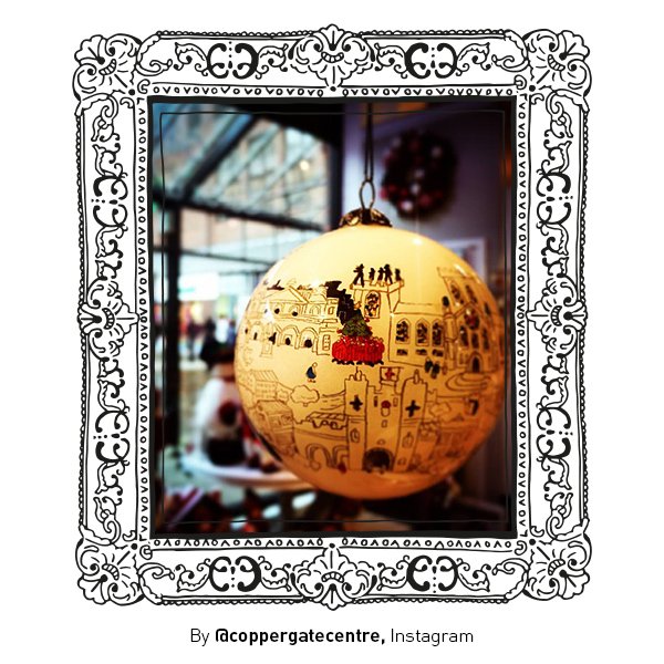 castlegalleries's tweet photo. Everyone loves a good old Christmas bauble! Thanks to @coppergateyork for this #festiveframe! https://t.co/F0eY7A9K2B