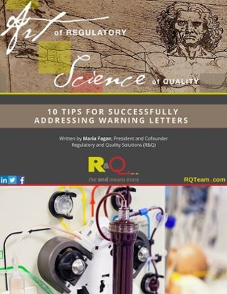 RQMplus's tweet image. Battling a few #WarningLetters? Download your free blueprint of how to handle them. hubs.ly/H05v3cP0 #meddevice