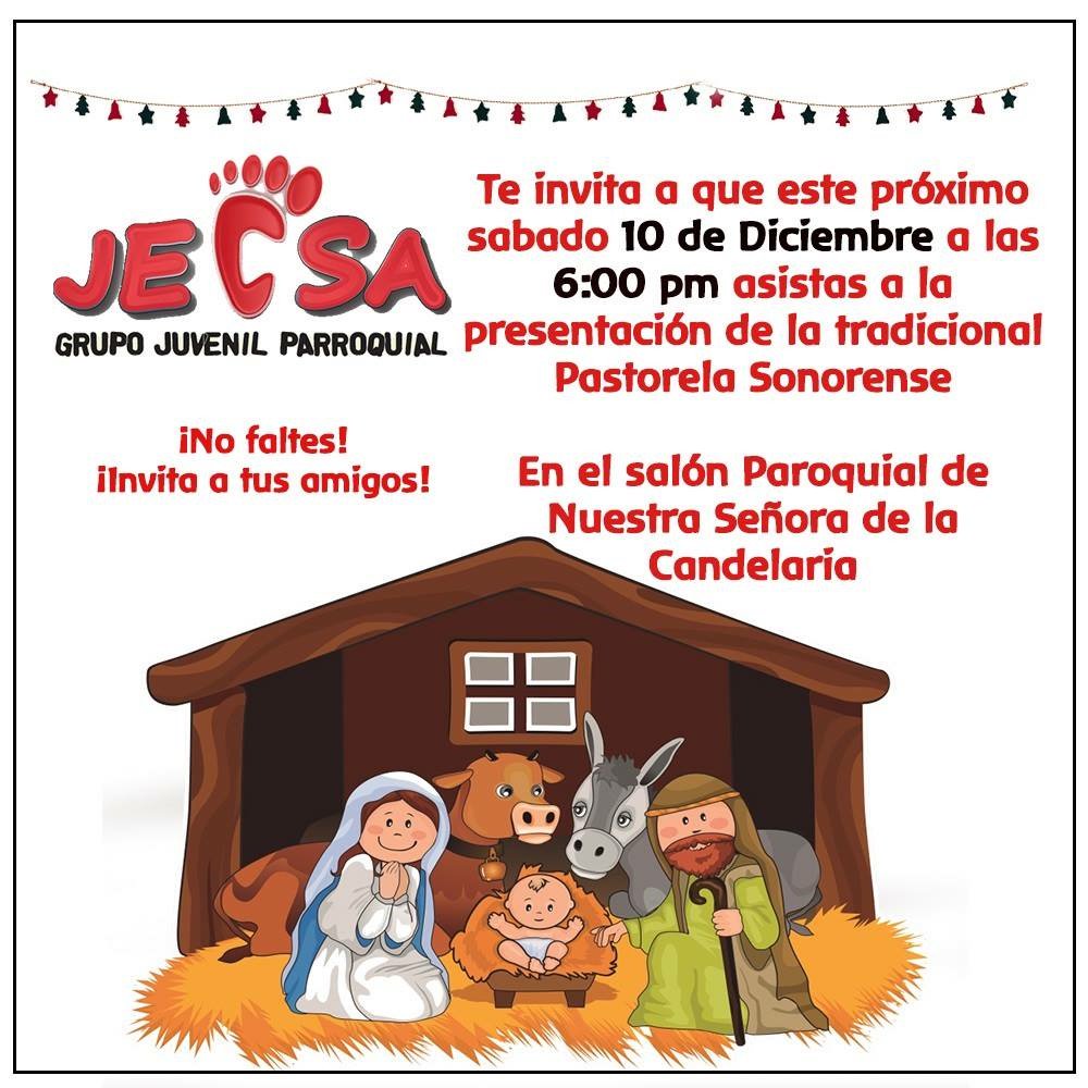 Es un evento totalmente gratuito, los esperamos a ver "La Pastorela Sonorense". 👣💒