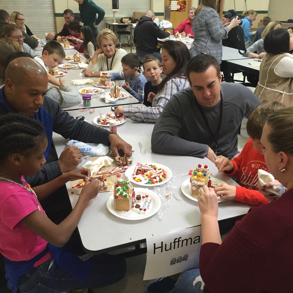 SGStingrays's tweet image. Second grade Gingerbread House with Grownups #raypec