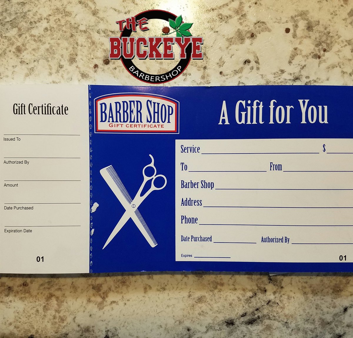 Design Your Own Barber Shop Gift Certificate