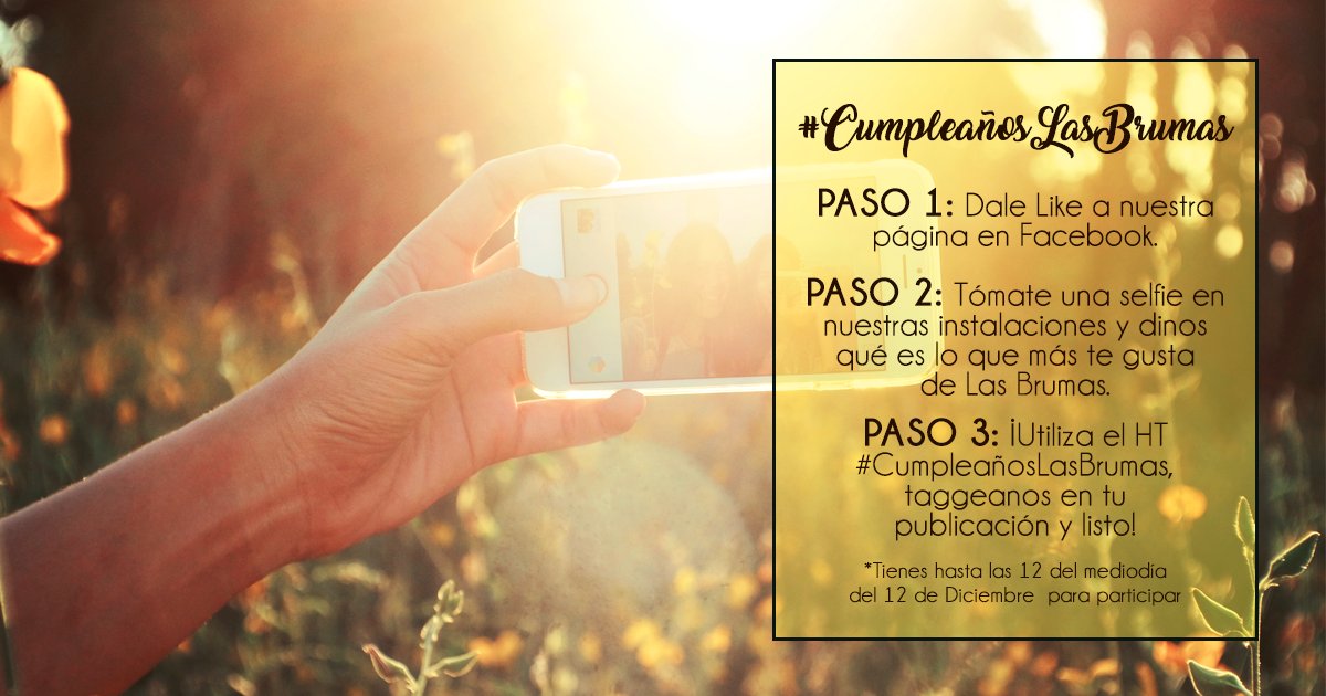 chotiando's tweet image. ¡Gana un vale de $50.00 para utilizarlo en Las Brumas! Sigue las indicaciones de la imagen y participa 😃📷🌺☕ #CumpleañosLasBrumas