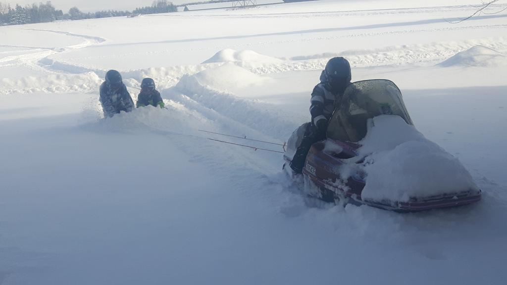 Snow day fun on the farm!  #powder