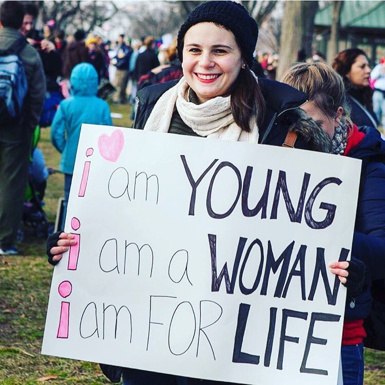 LizEady1's tweet image. MT @March_for_Life: I am young. I am a woman. I am for life. #prolife #whyimarch  #UnbornLivesMatter #PJNET