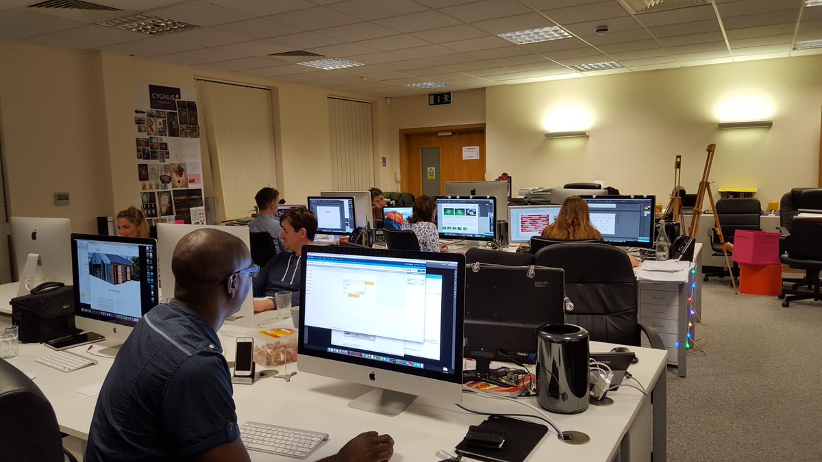 We're all settled into the new studio after a busy moving day!