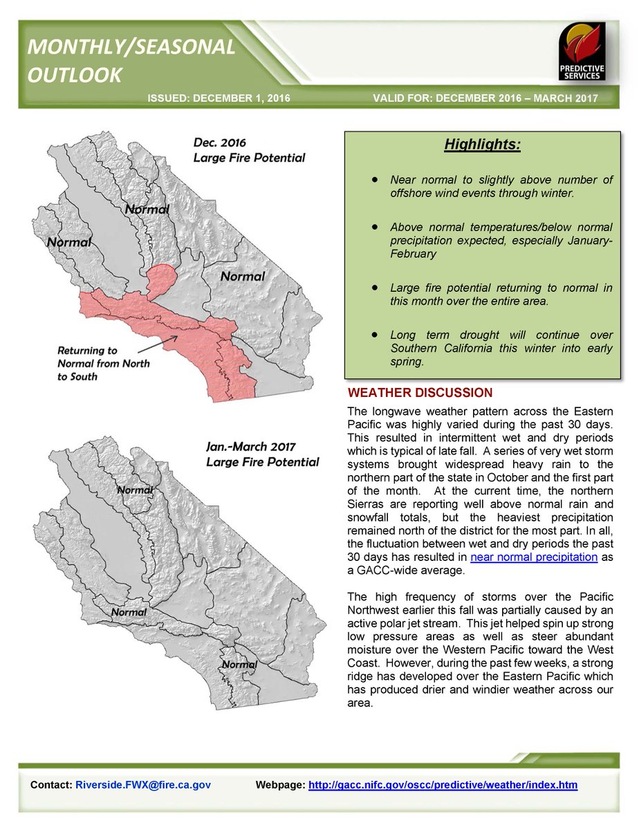 JhawkFire's tweet image. @firewxmusic #SouthernCalif #SouthOps #PredictiveServices #FireWeather &amp;amp; #FireFuels Outlook Dec2016-Mar2017 CheckItOut.