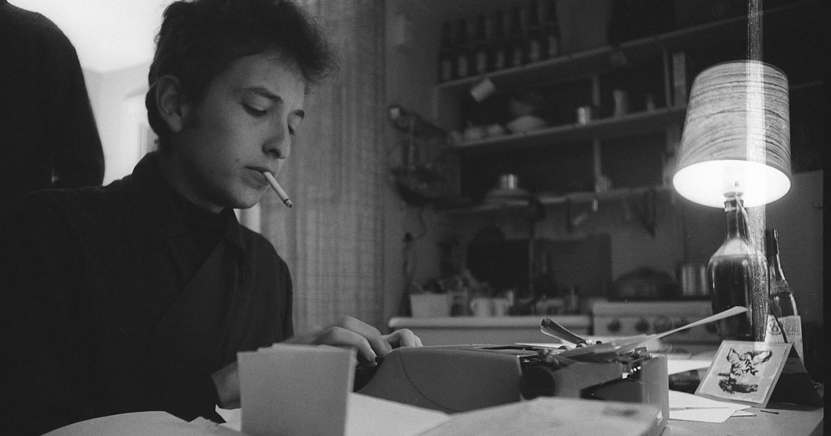 RollingStone's tweet photo. Ahead of tomorrow's Nobel Prize ceremony, we delve deep into Bob Dylan's literary genius https://t.co/pkijcbyJwi https://t.co/Sh6u7bXm1f